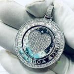 Mặt Dây Nam Hình Trái Tim 18k MD0004