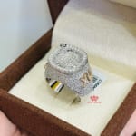 Nhẫn Nam Chữ Q 18k Kim Cương NN0003