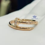 Nhẫn Nữ Đinh Catier Kim Cương 18k NN00007