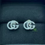 Bông Tai Gucci 10k Trắng BT00005