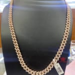 Dây Chuyền Cuban 18k Vàng Hồng DC00004