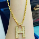 Dây Chuyền Chữ H 18k DC00006