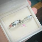 Nhẫn Cưới Vàng Trắng 14k Kim  NC00009